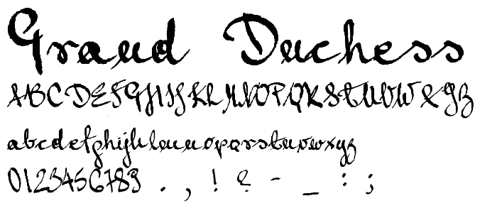 Grand Duchess font